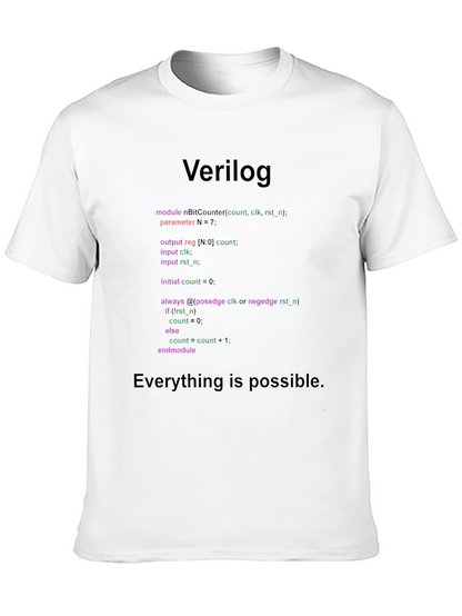 Verilog Code T-Shirt: Programmer Gift