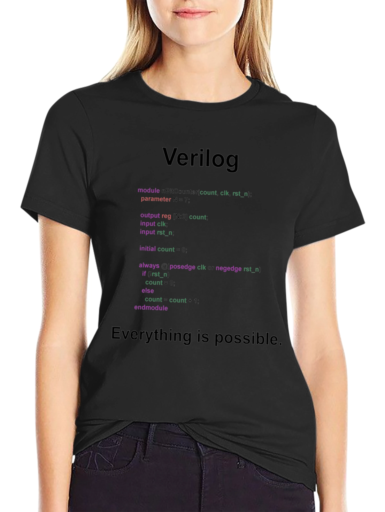 Verilog Code T-Shirt: Programmer Gift