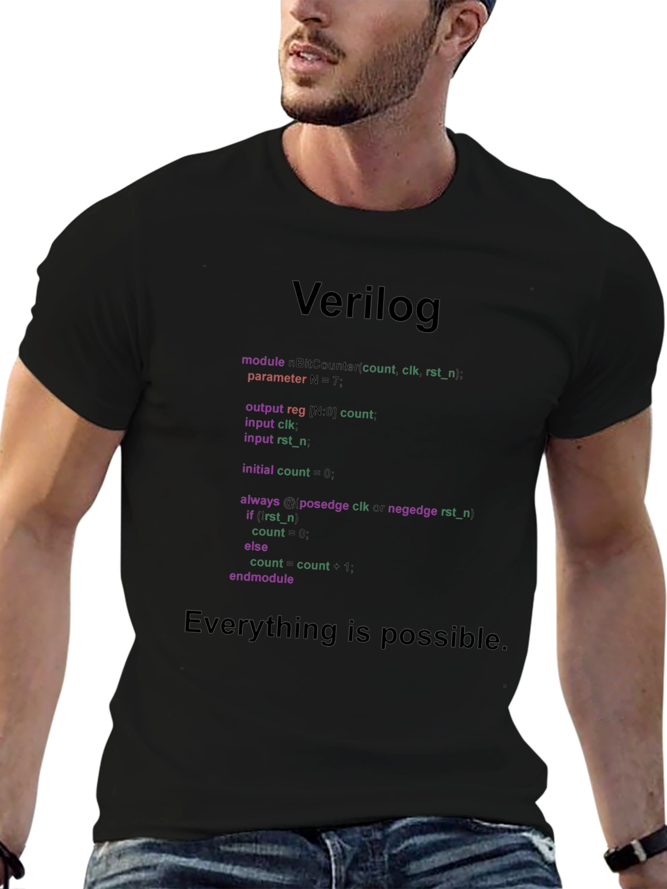 Verilog Code T-Shirt: Programmer Gift