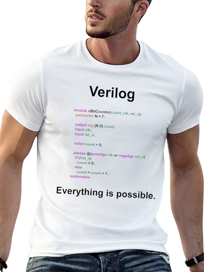 Verilog Code T-Shirt: Programmer Gift