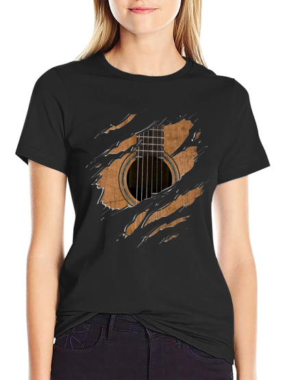 Guitar Ripped T-Shirt