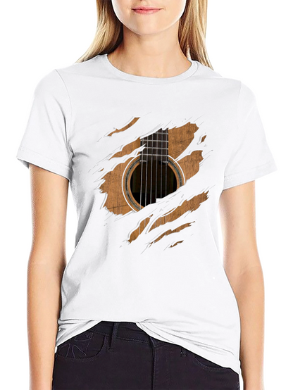 Guitar Ripped T-Shirt