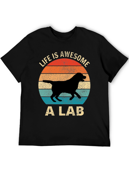 Awesome Lab T-Shirt - Retro Dog Lover Tee