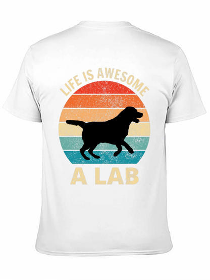 Awesome Lab T-Shirt - Retro Dog Lover Tee