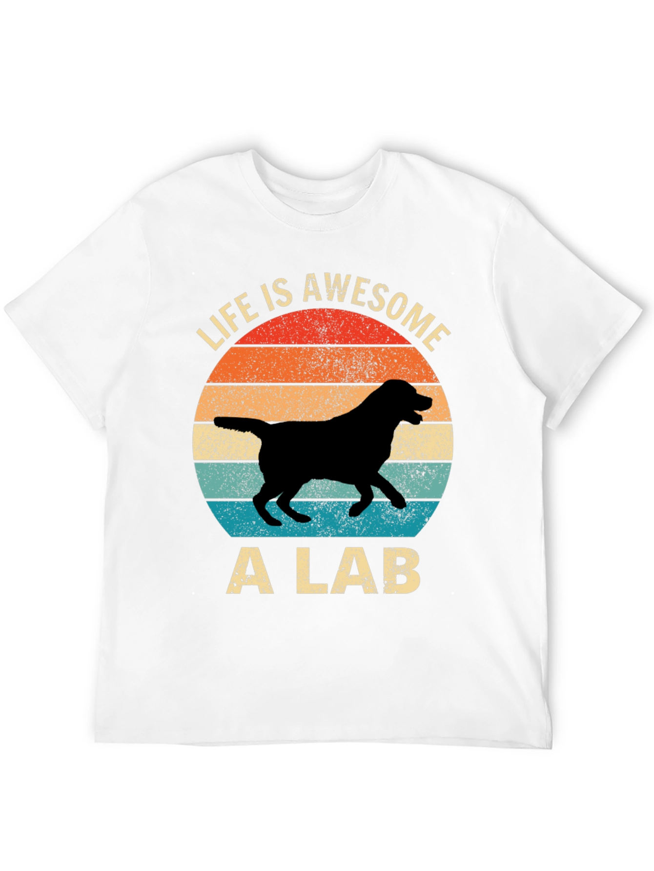 Awesome Lab T-Shirt - Retro Dog Lover Tee