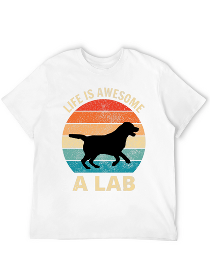 Awesome Lab T-Shirt - Retro Dog Lover Tee
