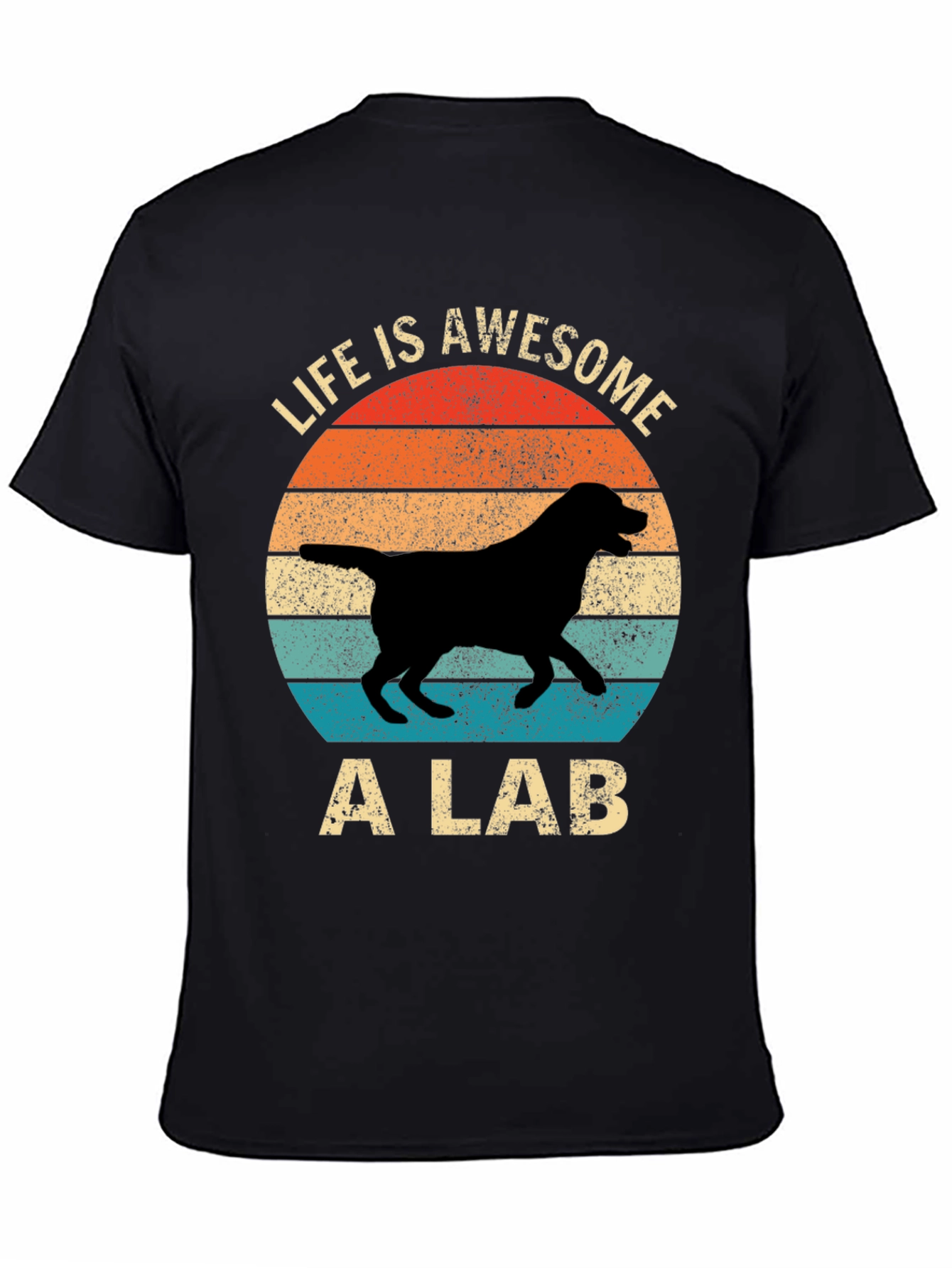 Awesome Lab T-Shirt - Retro Dog Lover Tee