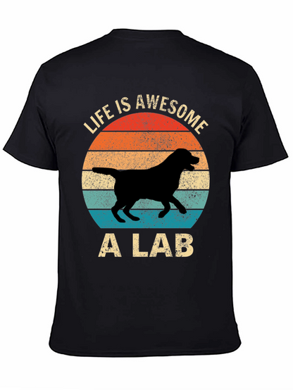 Awesome Lab T-Shirt - Retro Dog Lover Tee