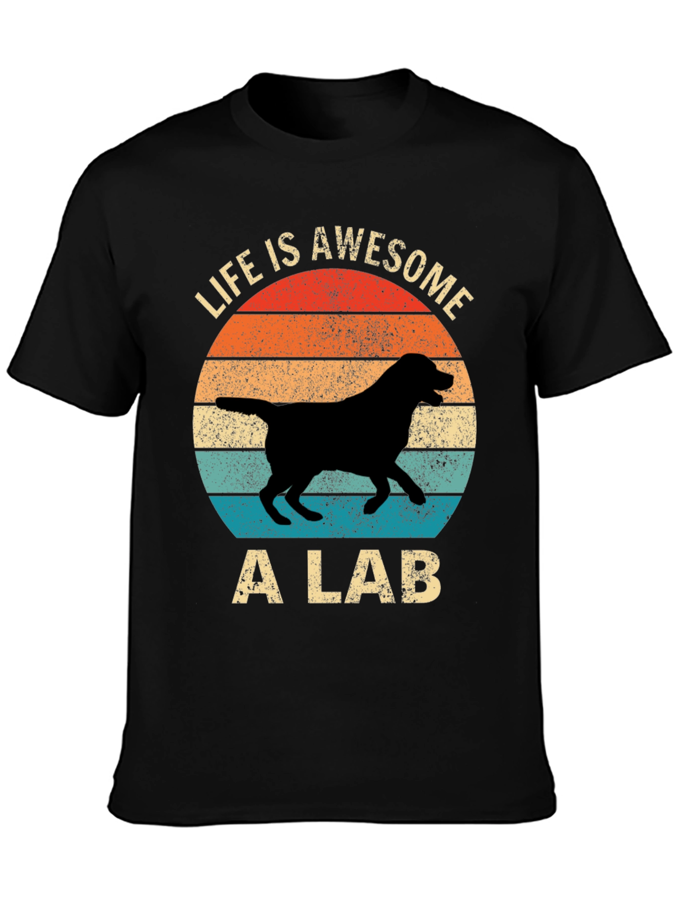 Awesome Lab T-Shirt - Retro Dog Lover Tee