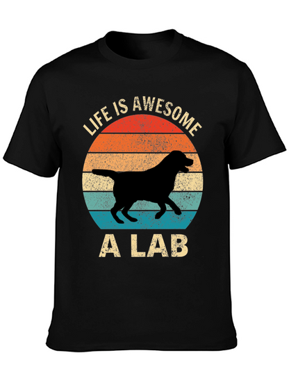 Awesome Lab T-Shirt - Retro Dog Lover Tee