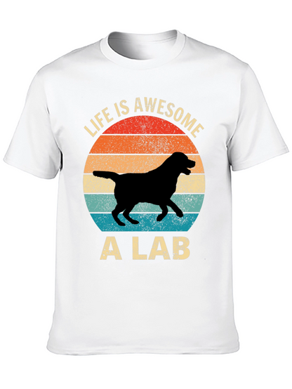Awesome Lab T-Shirt - Retro Dog Lover Tee
