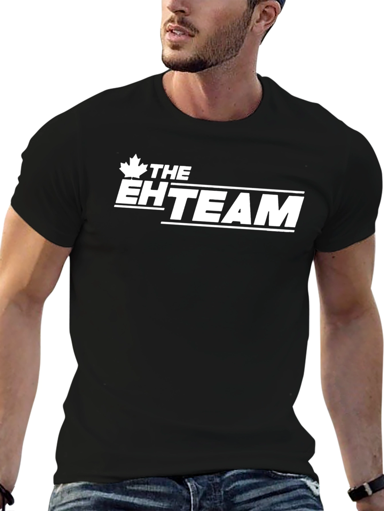 The EH Team Black T-Shirt - Canadian Pride!