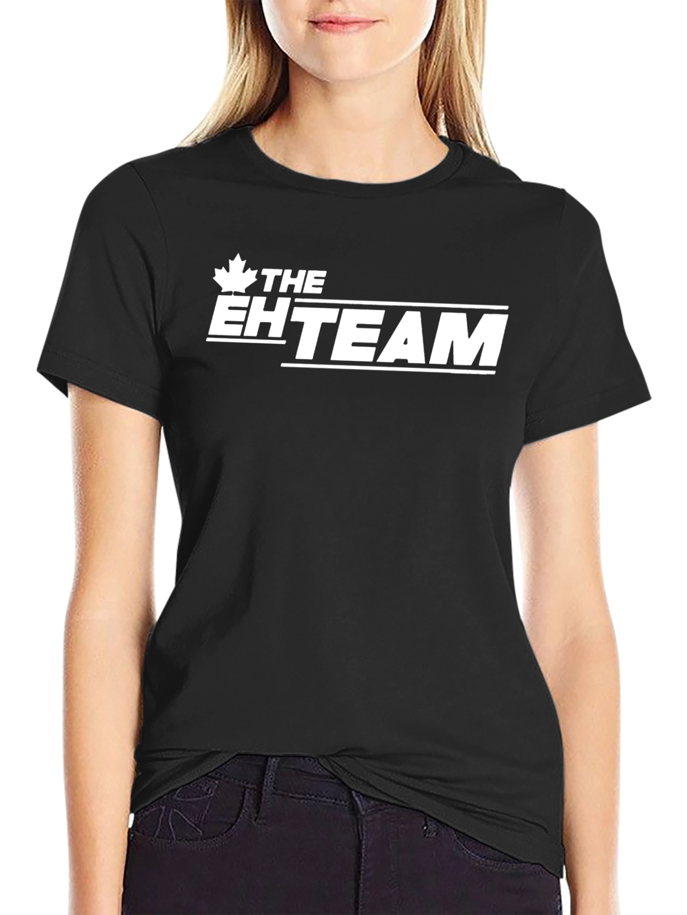 The EH Team Black T-Shirt - Canadian Pride!