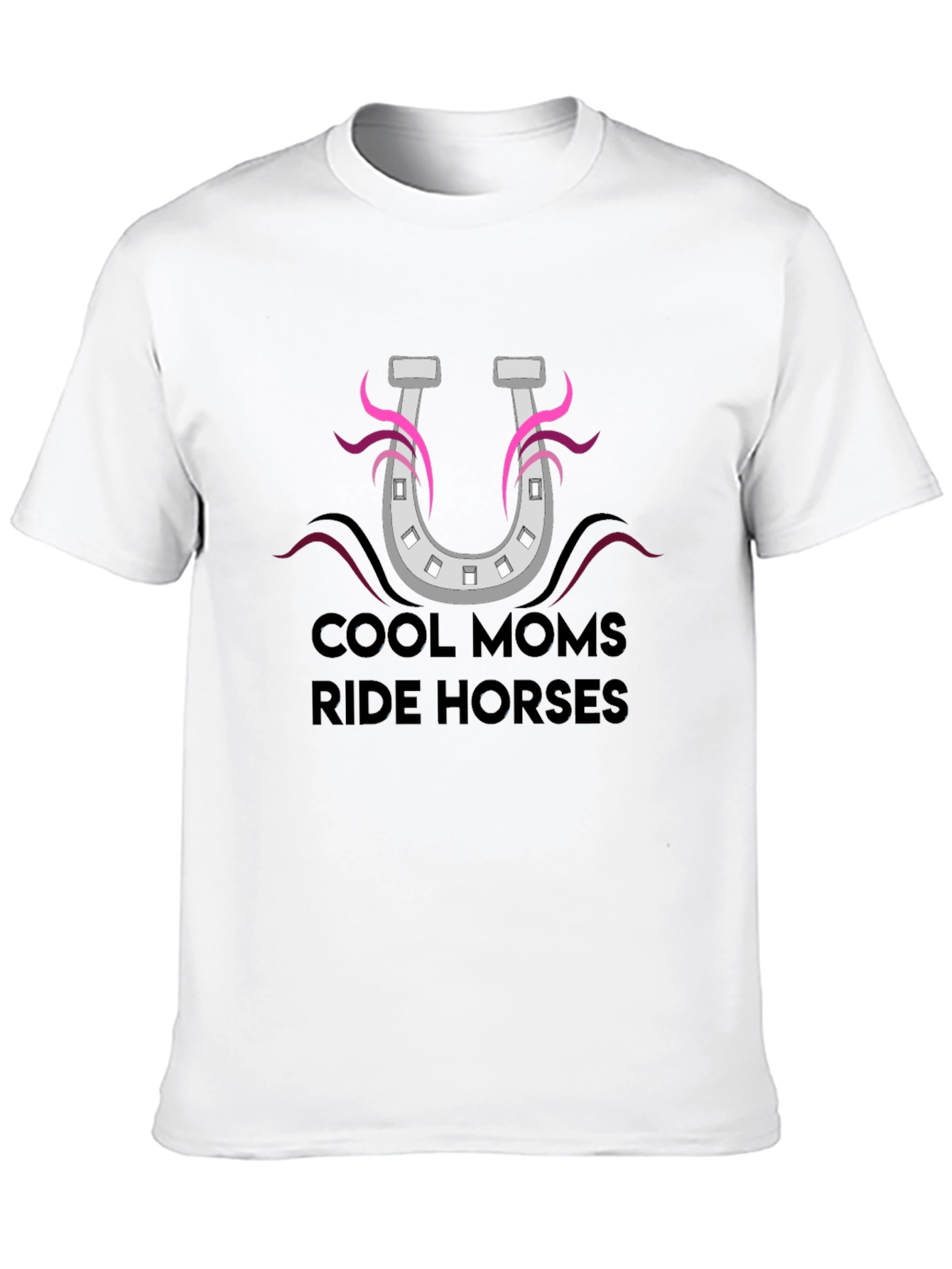 Cool Moms Ride Horses Graphic T-Shirt