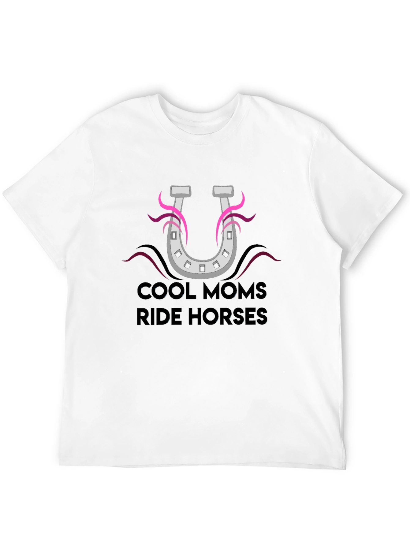 Cool Moms Ride Horses Graphic T-Shirt