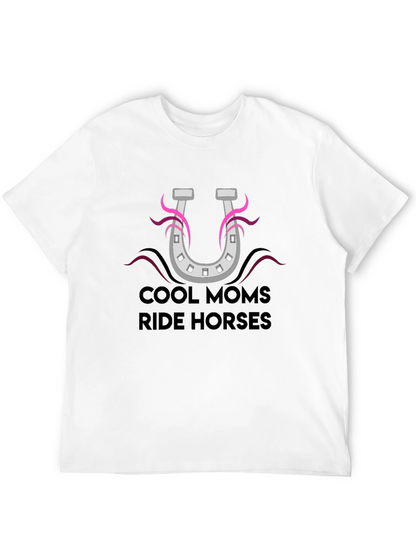 Cool Moms Ride Horses Graphic T-Shirt