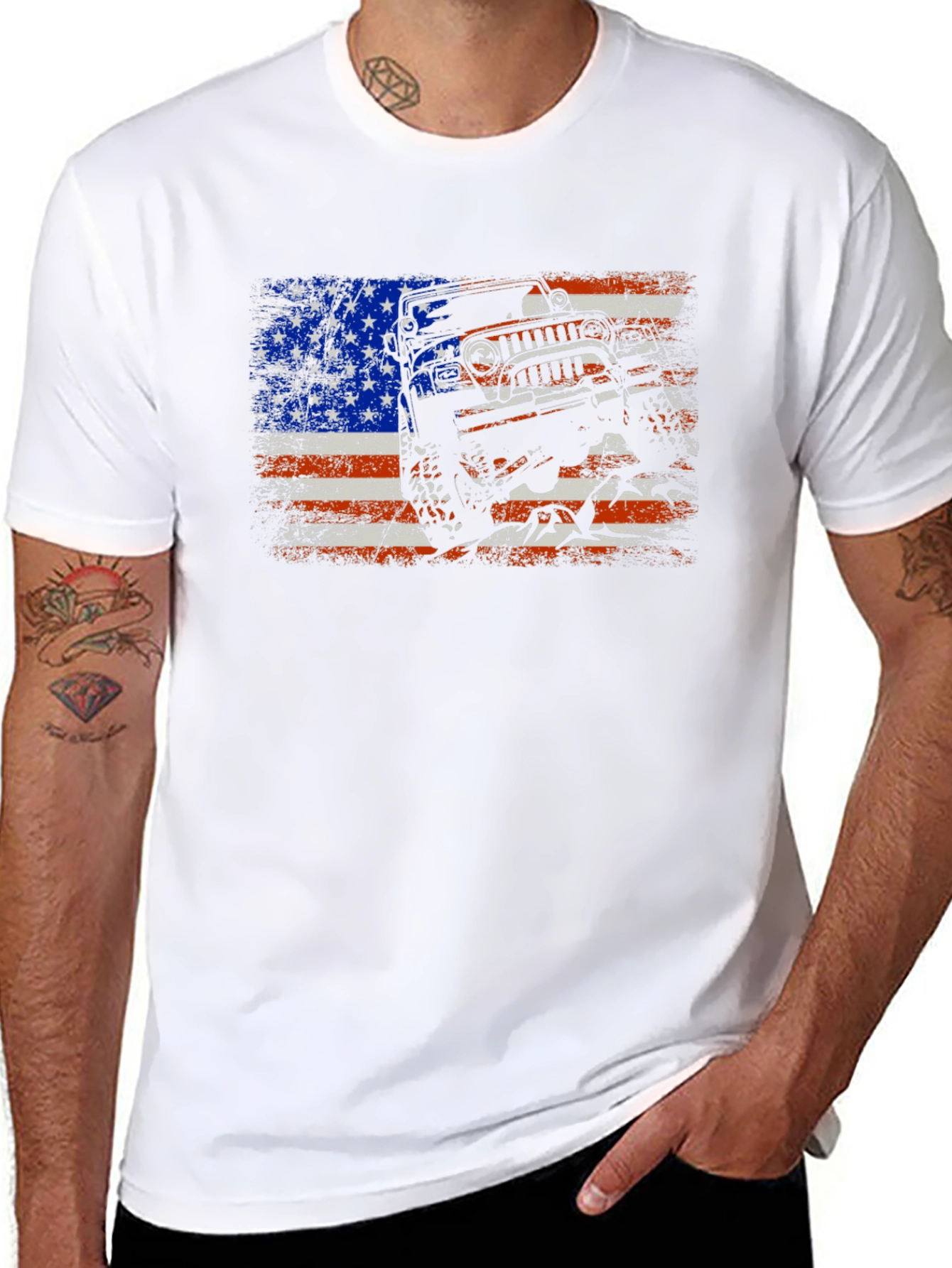 Patriotic Jeep T-Shirt