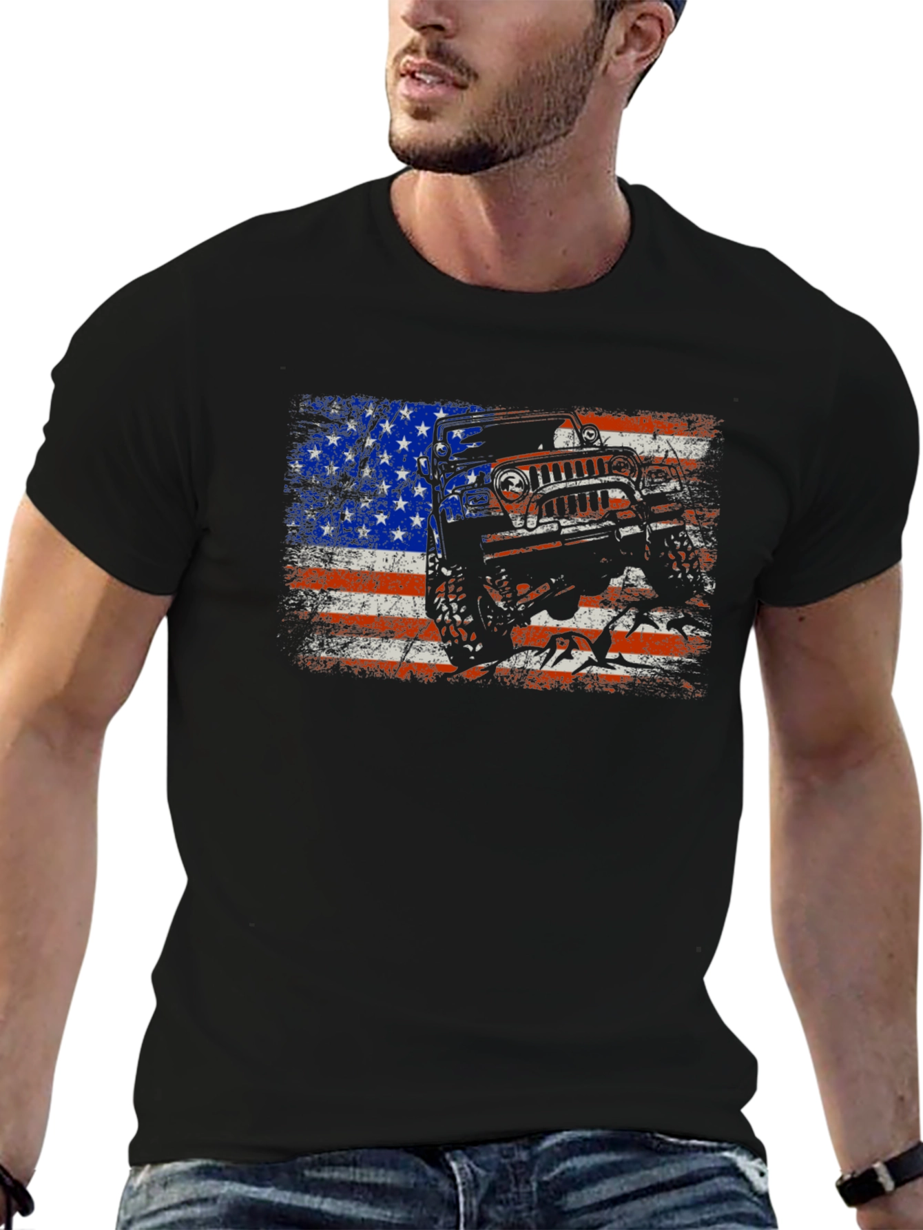 Patriotic Jeep T-Shirt
