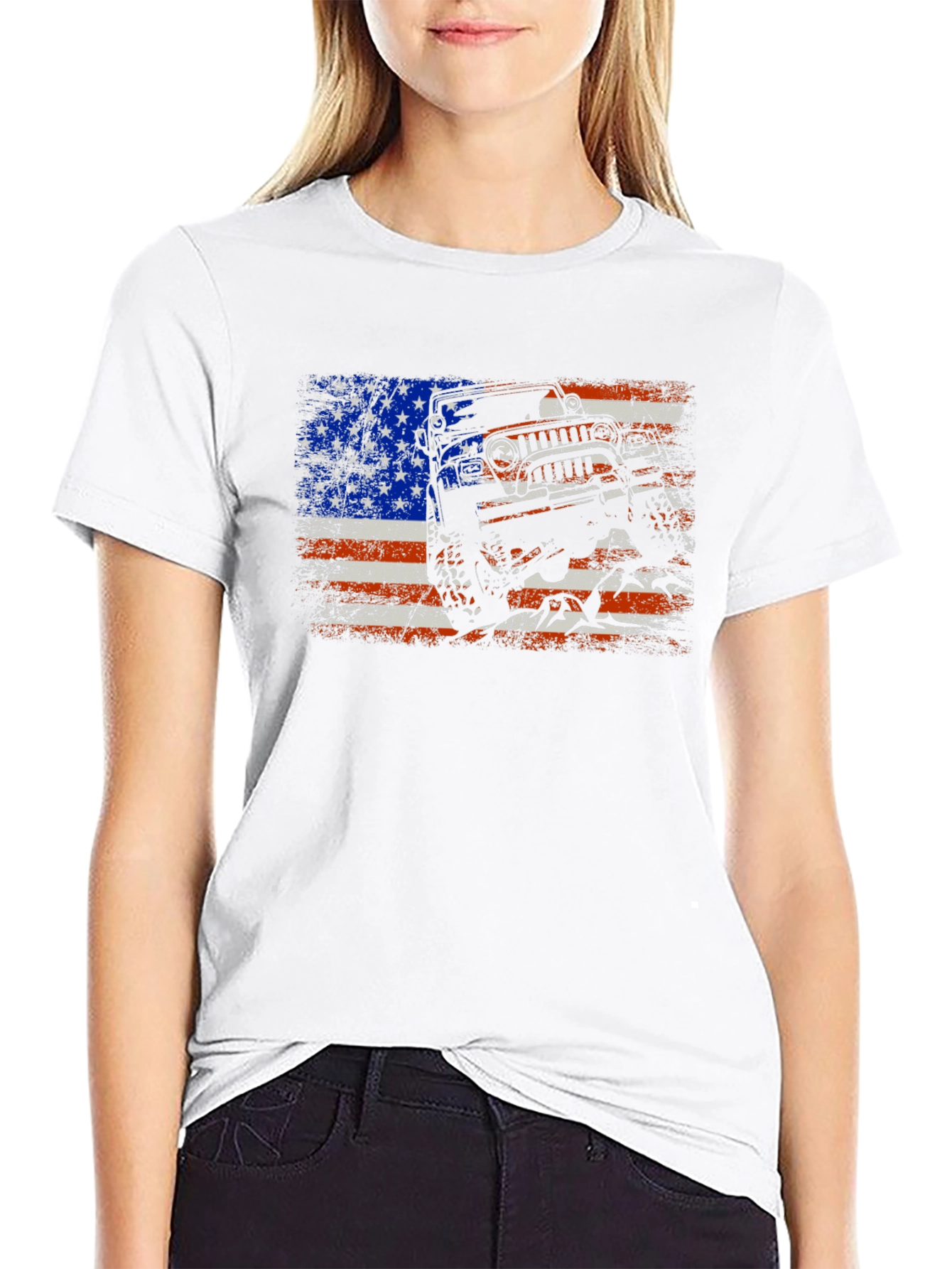 Patriotic Jeep T-Shirt