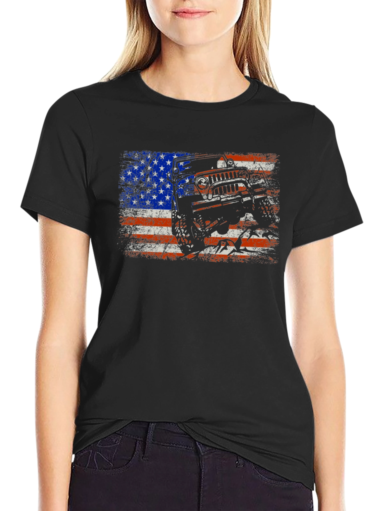 Patriotic Jeep T-Shirt