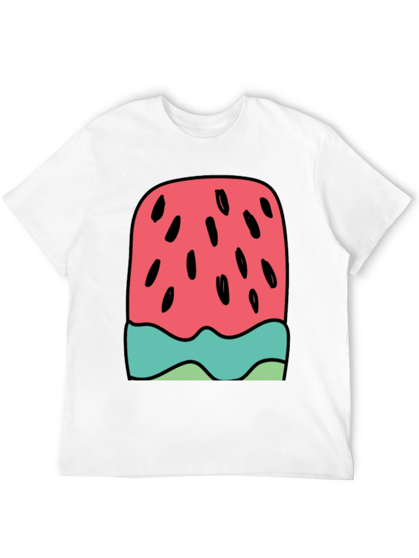 Watermelon Ice Cream Graphic Tee - Summer Fun!