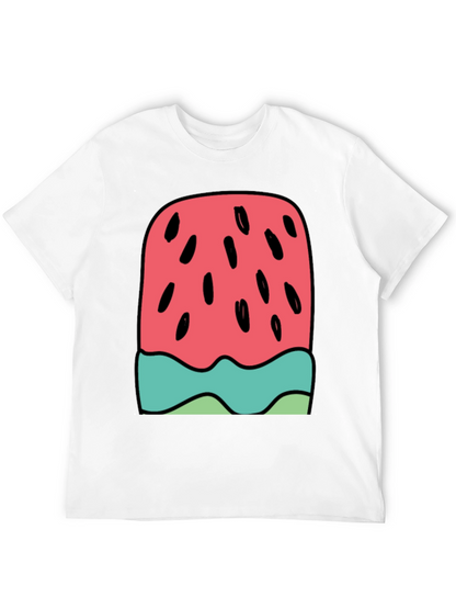 Watermelon Ice Cream Graphic Tee - Summer Fun!