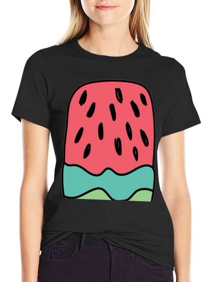 Watermelon Ice Cream Graphic Tee - Summer Fun!