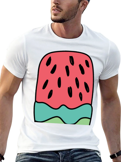 Watermelon Ice Cream Graphic Tee - Summer Fun!