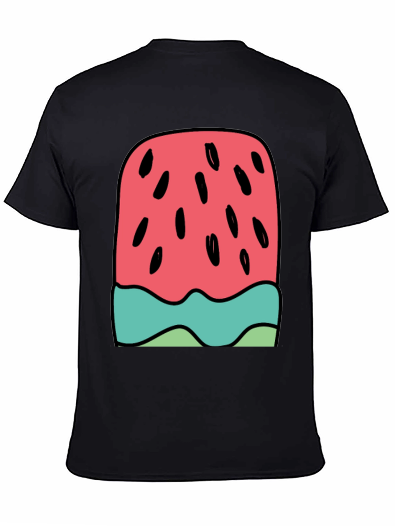 Watermelon Ice Cream Graphic Tee - Summer Fun!