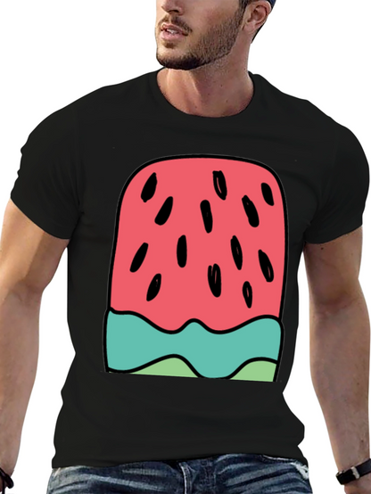 Watermelon Ice Cream Graphic Tee - Summer Fun!