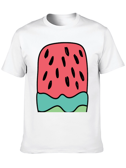 Watermelon Ice Cream Graphic Tee - Summer Fun!