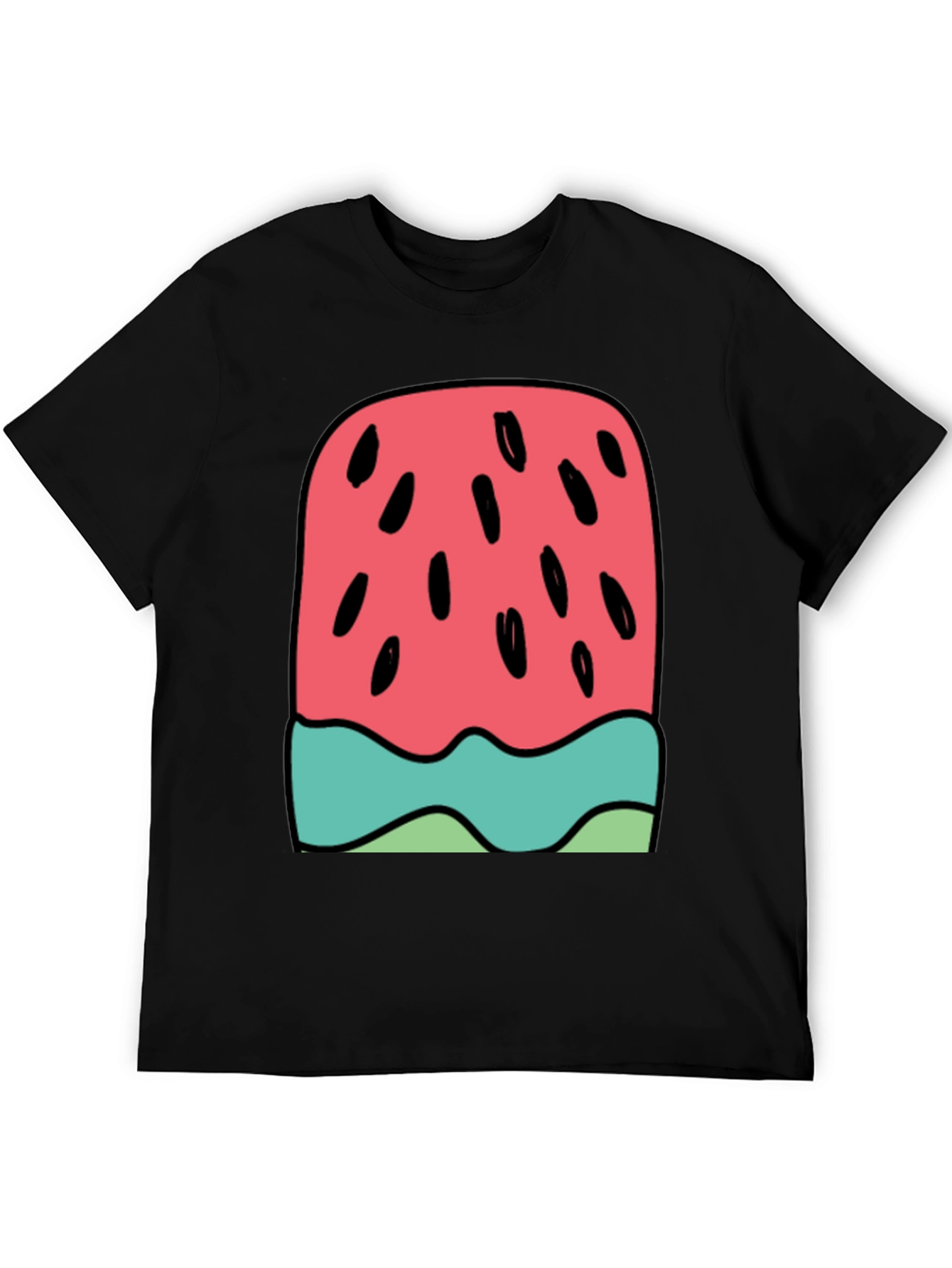 Watermelon Ice Cream Graphic Tee - Summer Fun!