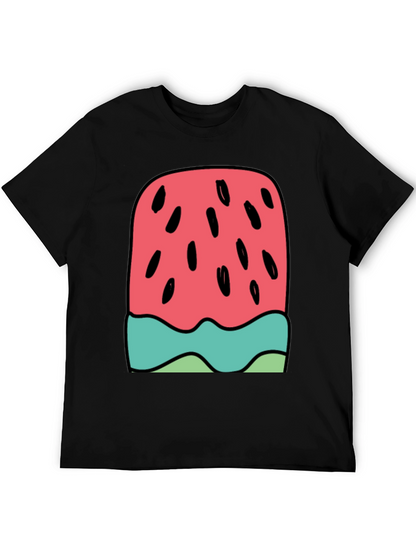 Watermelon Ice Cream Graphic Tee - Summer Fun!