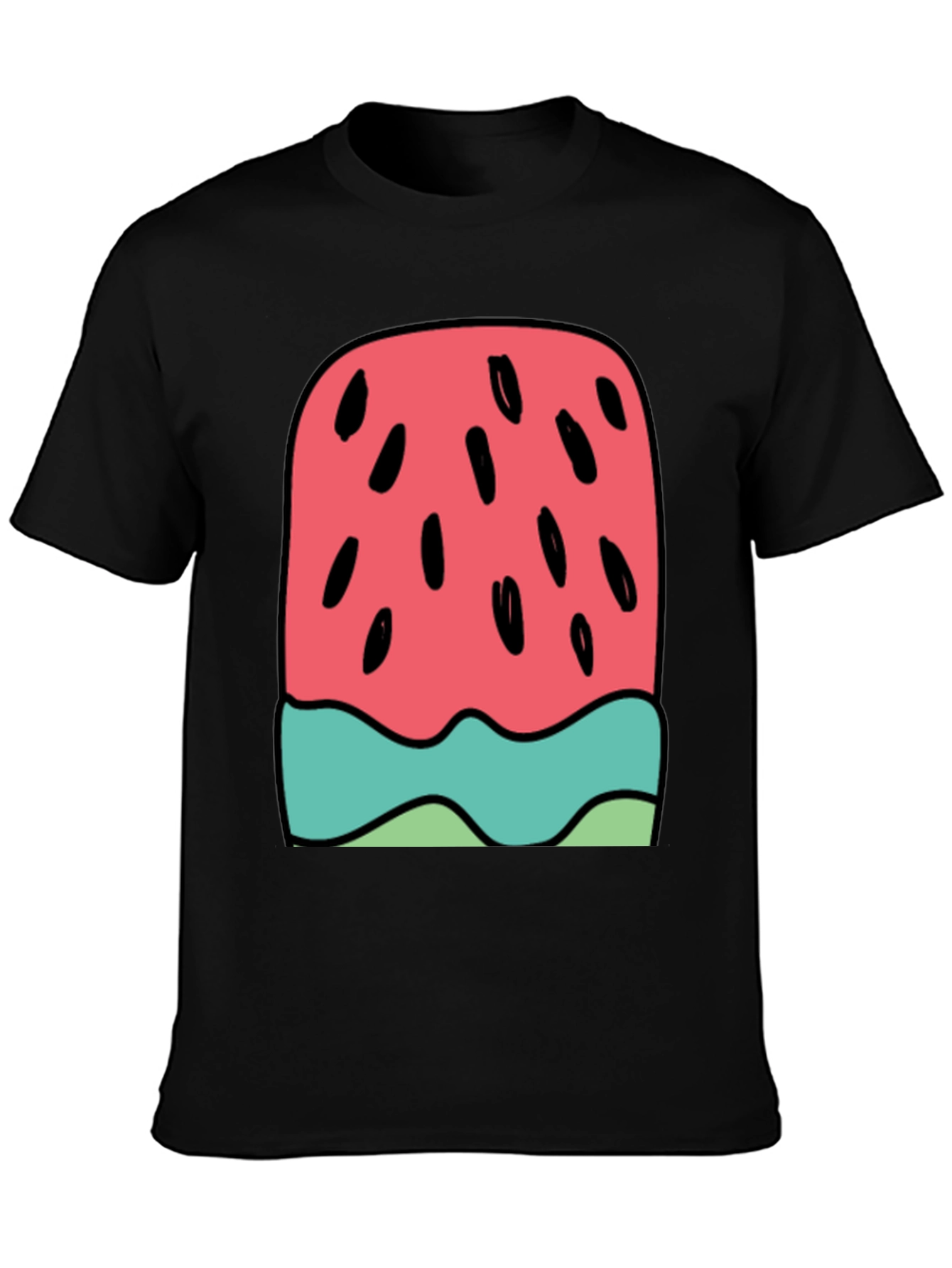 Watermelon Ice Cream Graphic Tee - Summer Fun!