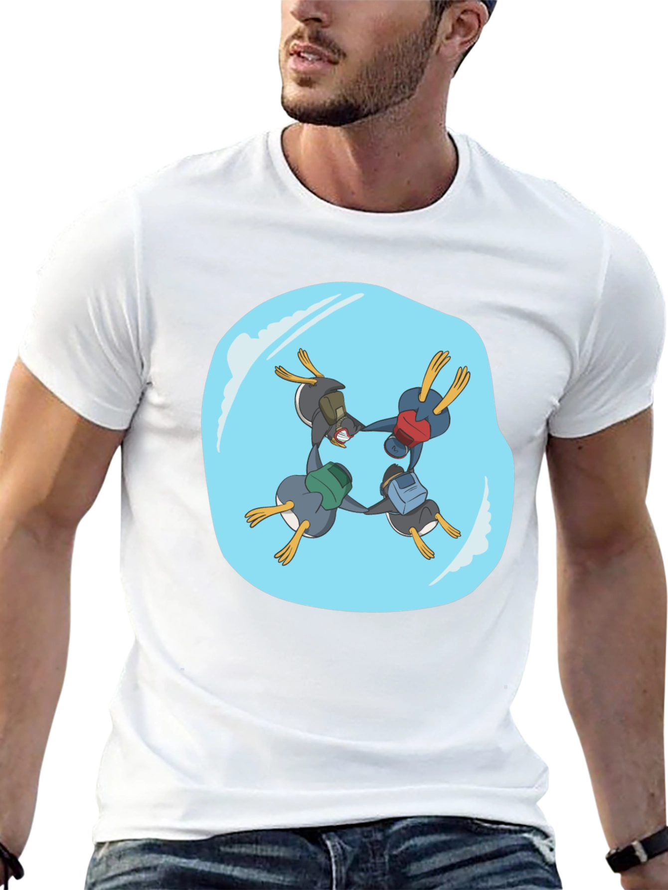 Penguin Backpacking Crew Black T-Shirt