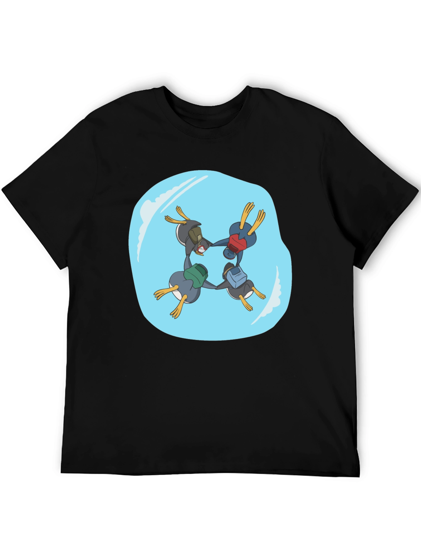 Penguin Backpacking Crew Black T-Shirt