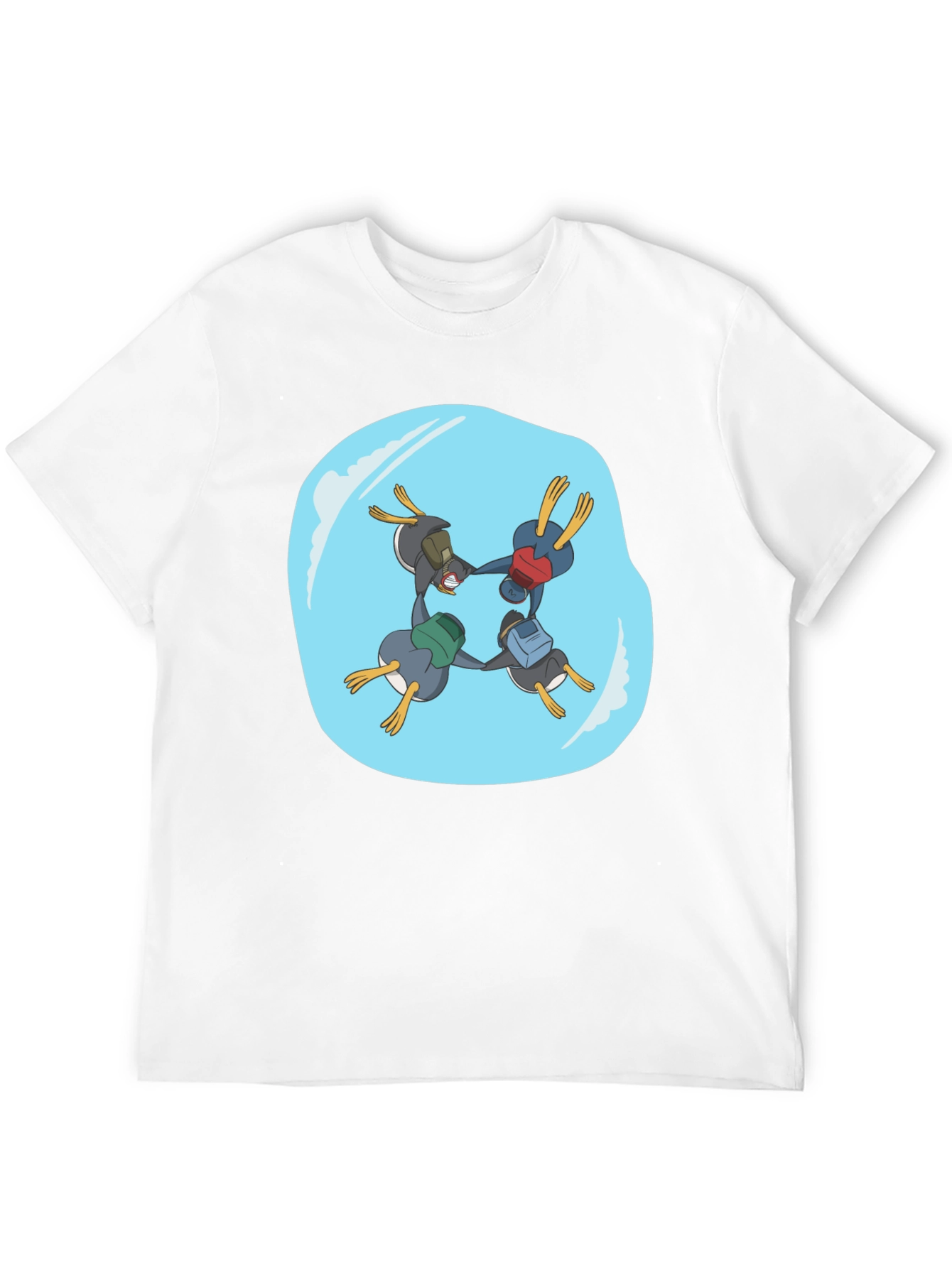 Penguin Backpacking Crew Black T-Shirt