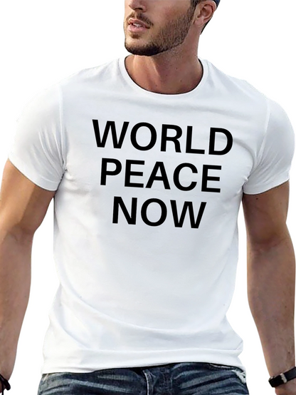 World Peace Now Black T-Shirt