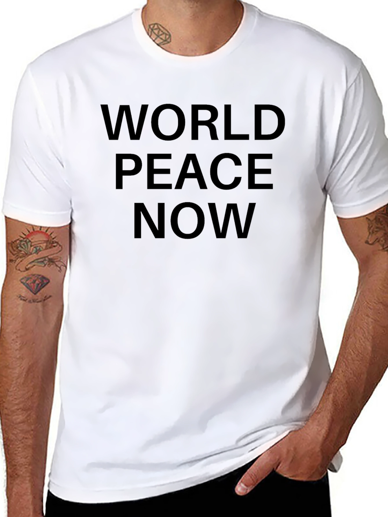 World Peace Now Black T-Shirt