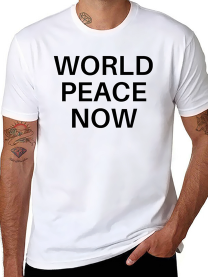 World Peace Now Black T-Shirt