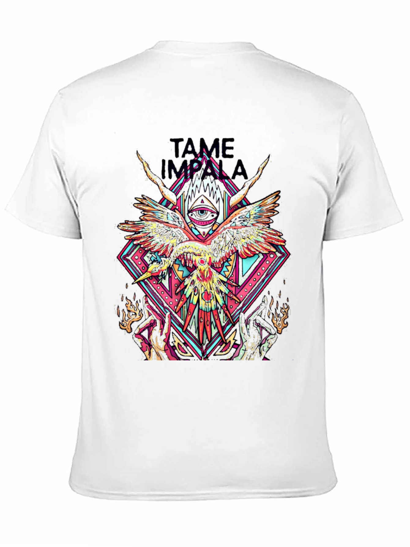 Tame Impala Graphic T-Shirt - Psychedelic Bird Design