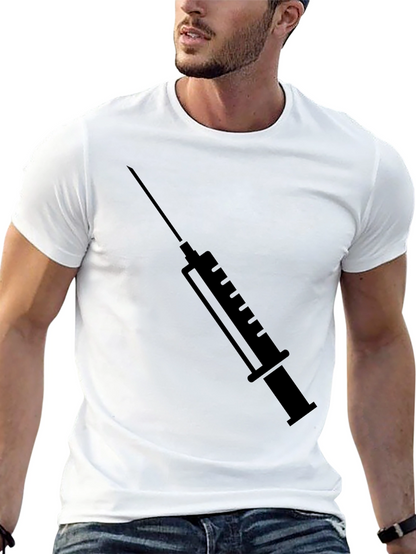 Syringe Graphic T-Shirt - Bold Statement Tee