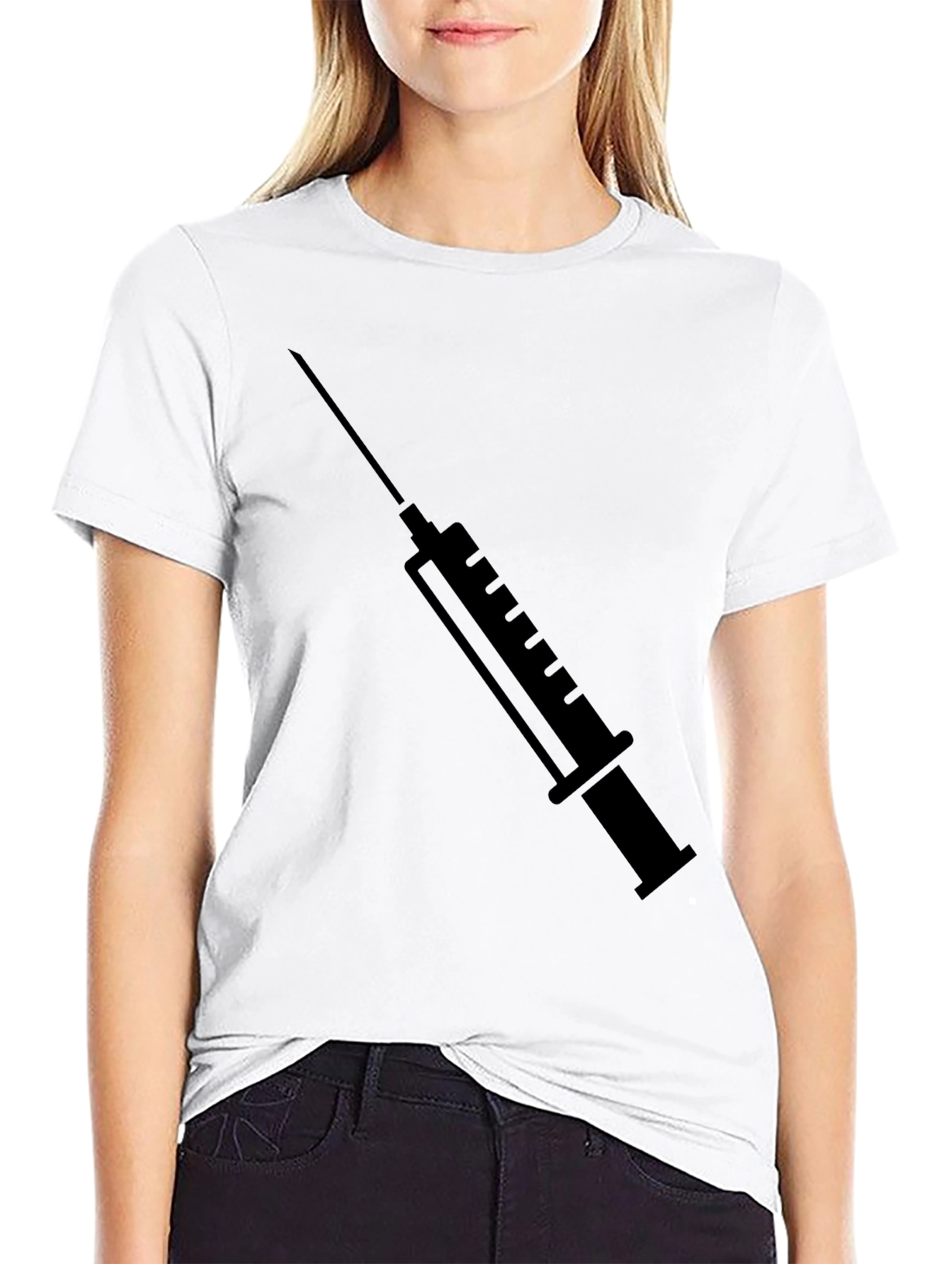 Syringe Graphic T-Shirt - Bold Statement Tee