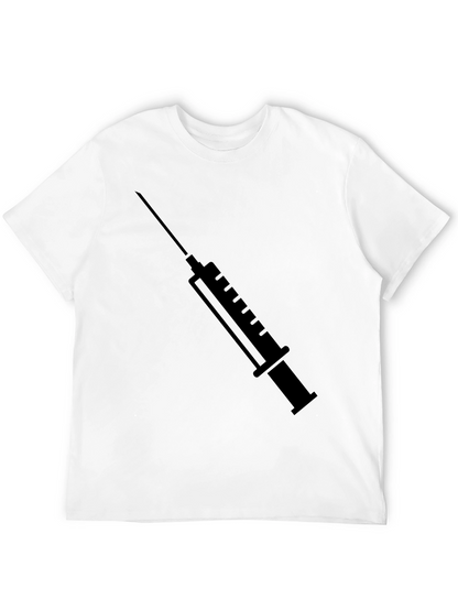 Syringe Graphic T-Shirt - Bold Statement Tee