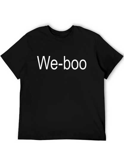 We-boo Graphic Tee - Black Casual T-Shirt