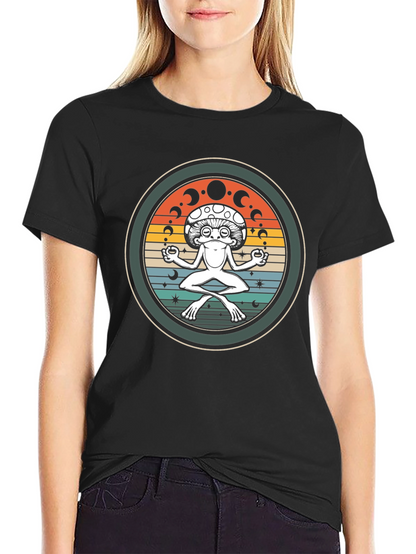 Mushroom Meditating Graphic Tee