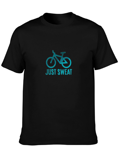 Just Sweat Black Graphic Tee