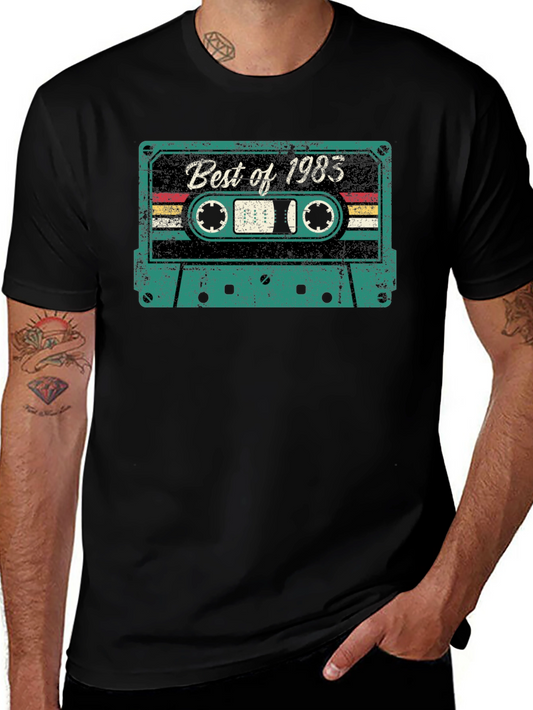 Retro Best of 1983 Cassette Tape Graphic T-Shirt