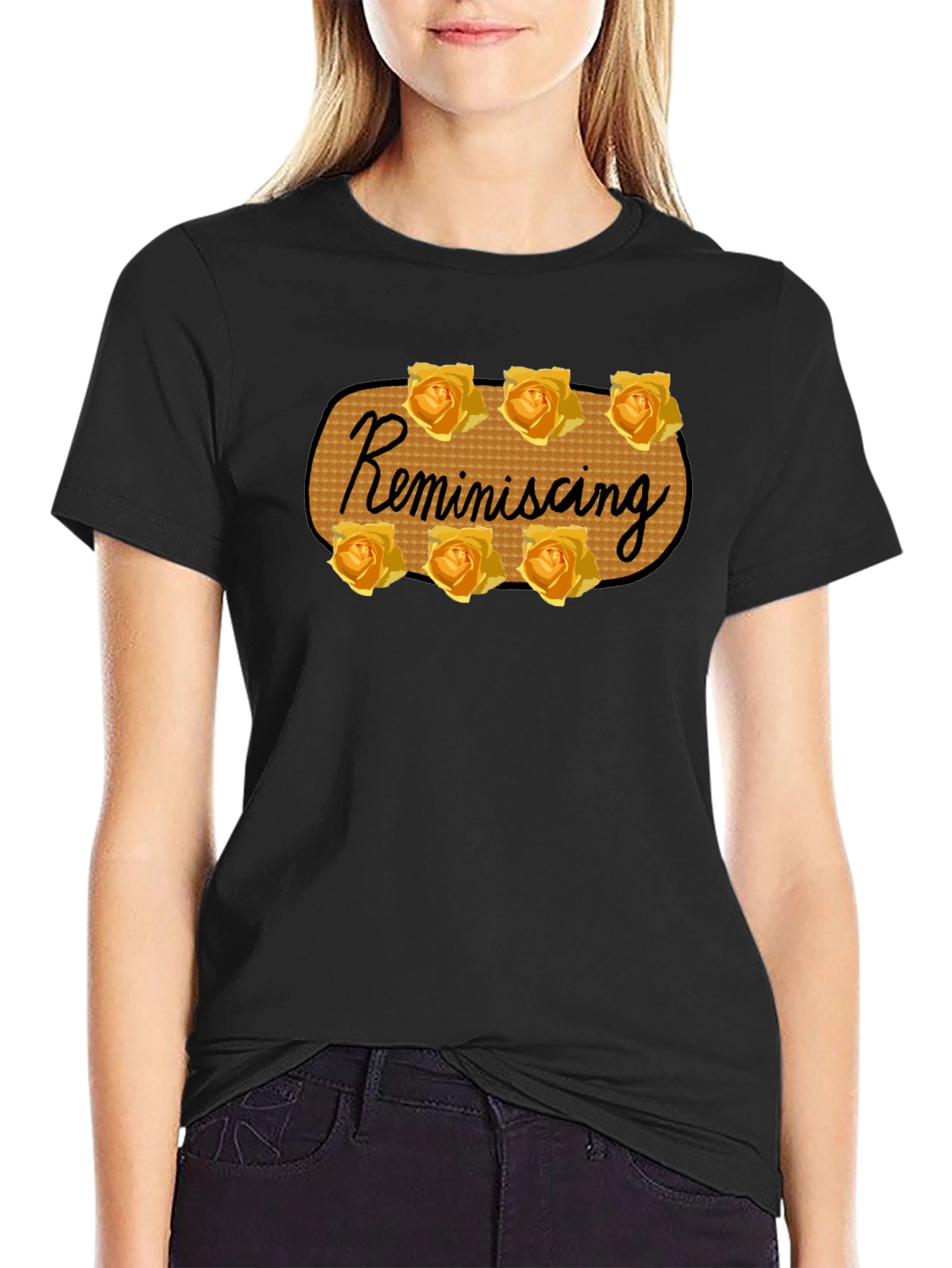 Reminiscing Rose T-Shirt - Stylish Floral Design