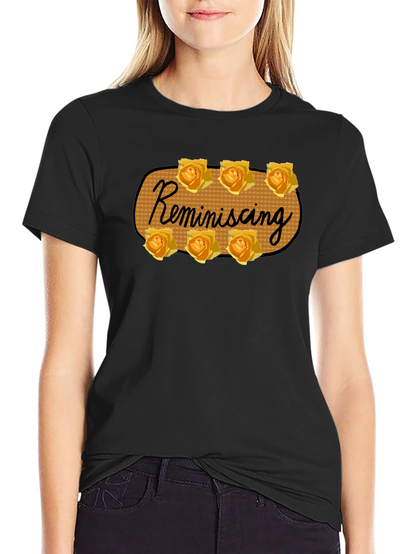 Reminiscing Rose T-Shirt - Stylish Floral Design